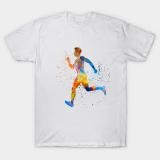 Man running sprinting jogging T-Shirt